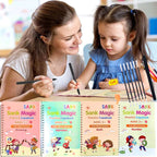 Sank Magic Practice Copybook Set Of 4 Books With Pen & Refills Reusable