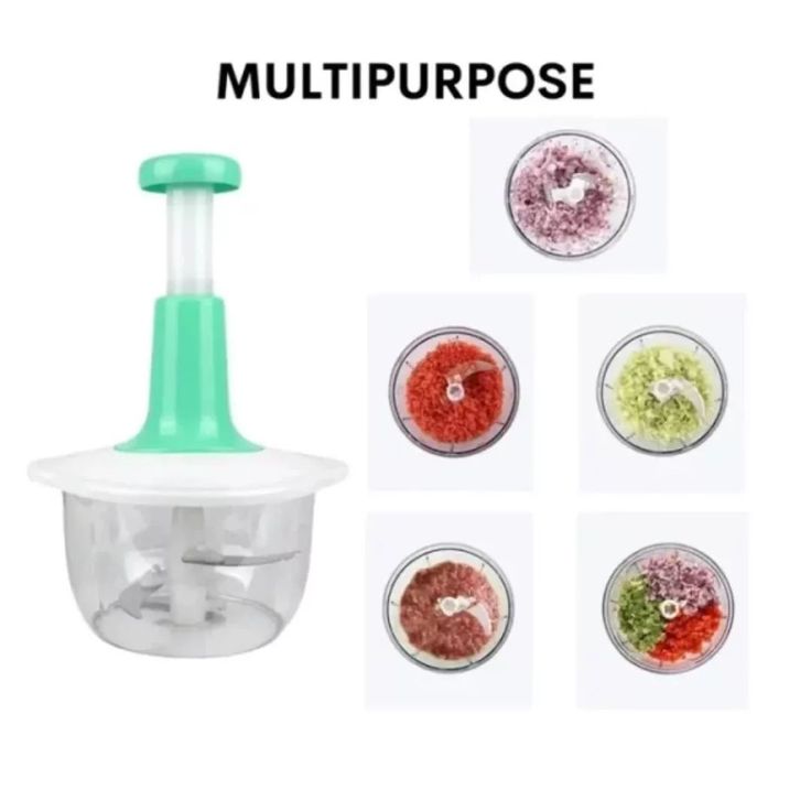 2L Heavy-Duty Manual Hand Press Food Chopper & Meat Grinder